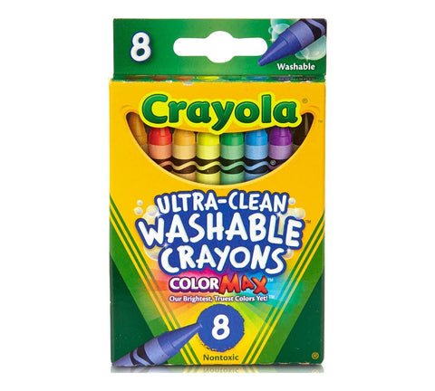 8 ct. Ultra-Clean Washable Crayons - Regular Size
