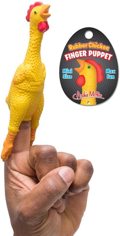 Finger Puppet - Rubber Chicken