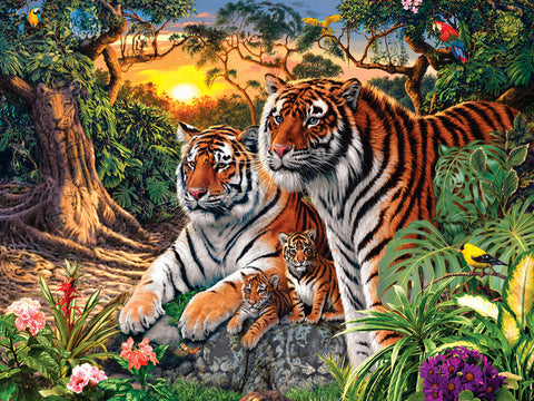 Jungle Pride,  Hidden Images, Glow  (550pc Puzzle)