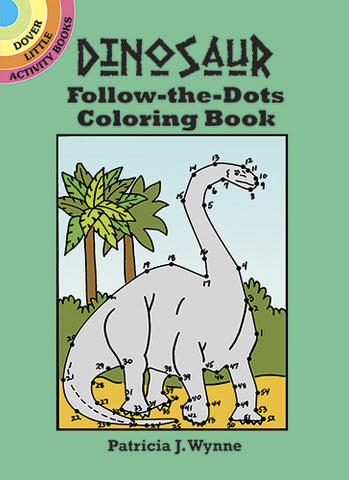 Dinosaur Follow the Dots Coloring Book