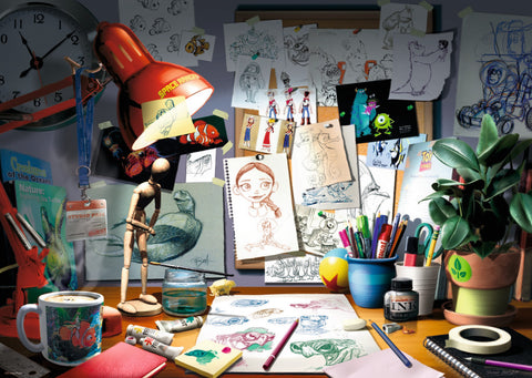 Disney Pixar: The Artist's Desk Puzzle (1000 pcs)