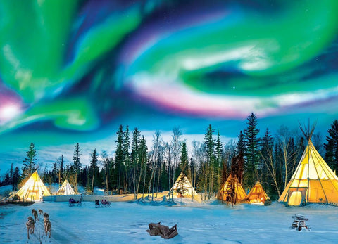Northern Lights, Yellowknife  Puzzle(1000 pc)