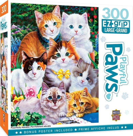 Puuurfectly Adorable - Playful Paws 300pc EzGrip Puzzle