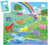 Match Up Puzzle and Game:  Unicorns