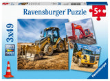 Diggers at Work Puzzles (3 x 49 pcs)
