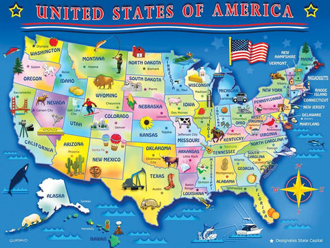 United States of America 60 Pc Puzzle