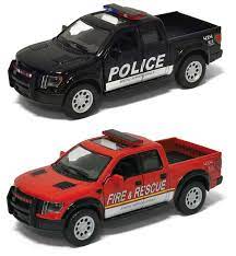 Fire & Rescue  OR  Police  Die Cast Truck